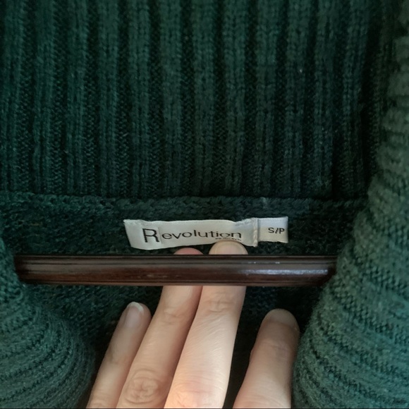 Green Knit Layering Sweater, Small - Picture 5 of 5